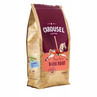 Carousel Flying Horses Dark Roast 1 kg - Kawa ziarnista z nutą orzecha laskowego