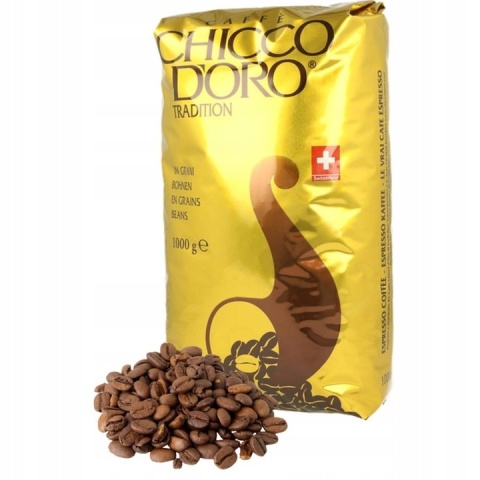 Chicco d'Oro Tradition Kawa ziarnista 1 kg - Klasyczna mieszanka z 90% Arabiki Chicco d'Oro Tradition Kawa ziarnista 1 kg - Klasyczna mieszanka z 90% Arabiki
