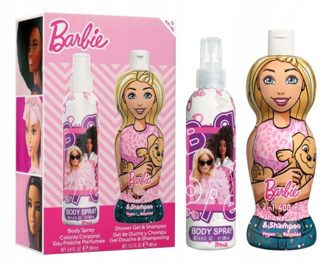 Disney Barbie Zestaw na Prezent Mgiełka 200 ml + Żel i Szampon 2w1 400 ml