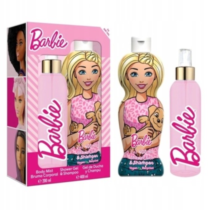 Disney Barbie Zestaw na Prezent Mgiełka 200 ml + Żel i Szampon 2w1 400 ml