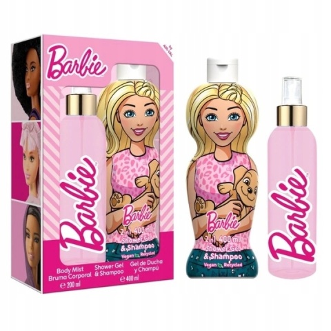 Disney Barbie Zestaw na Prezent Mgiełka 200 ml + Żel i Szampon 2w1 400 ml