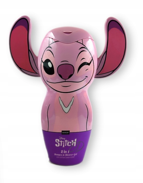 Disney Lilo & Stitch żel i szampon 2w1 dla dzieci 300 ml 2D Stitch różowy Cotton Candy