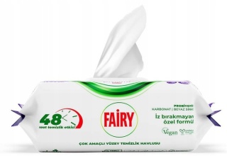 Fairy Chusteczki Czyszczące Uniwersalne Lavender 100 sztuk lawendowe
