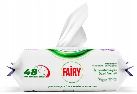 Fairy Chusteczki Czyszczące Uniwersalne Lavender 100 sztuk lawendowe
