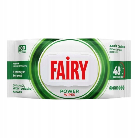 Fairy Chusteczki Czyszczące Uniwersalne White Soap 100 sztuk białe mydło