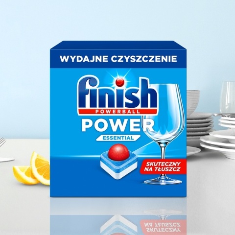Finish Power Essential Tabletki do Zmywarki Zapach Lemon Cytryna 140 Sztuk Finish Power Essential Tabletki do Zmywarki Zapach Lemon Cytryna 140 Sztuk