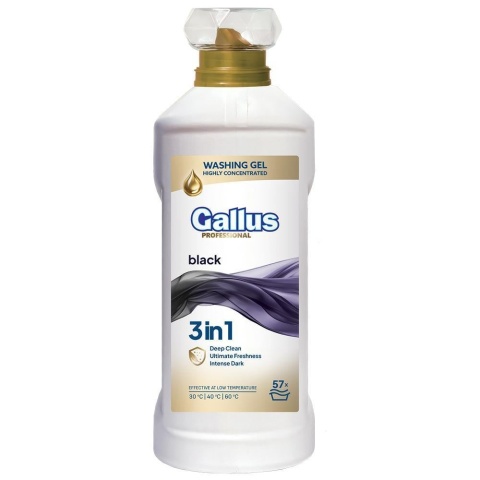 GALLUS żel do prania BLACK 2L ciemne tkaniny BARDZO WYDAJNY 57 prań