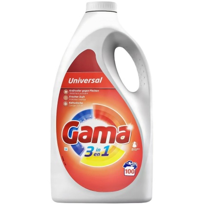 Gama/Vizir 3w1 Universal żel do prania tkanin białych i kolorowych 4,5 L - 100 prań