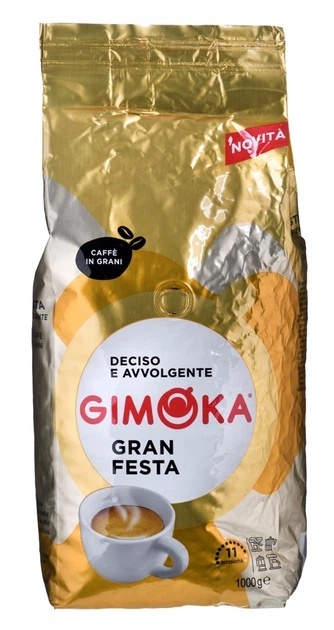 Gimoka Gran Festa 1kg kawa ziarnista 20% Arabica 80% Robusta