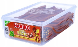 Haribo Balla Stixx Cola 150 szt. 1125g żelki colowe bez żelatyny