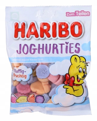 Haribo Joghurties Żelki jogurtowe 160 g - Owoce i pianka w jednej chmurce