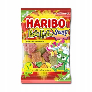 Haribo Pasta Frutta Sauer 85 g - Super kwaśne owocowe żelki z Niemiec