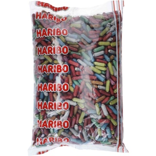 Haribo Stafetten Lakritz 3 kg DE - Kolorowe drażetki z miękką lukrecją