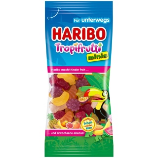 Haribo Tropifrutti Mini 75 g - Mini żelki o egzotycznych smakach z Niemiec