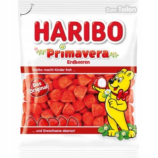 Haribo Truskawka Primavera Żelki 175g