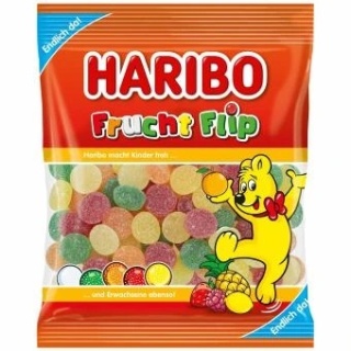 Haribo Żelki Frucht Flip 160g - Owocowe żelki z Niemiec
