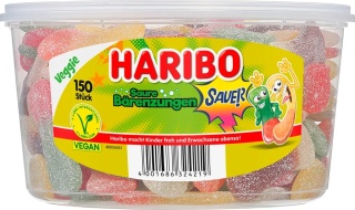 Haribo Żelki Jeżyki 1350 g DE - Kwaśne języki misia, oryginalne opakowanie