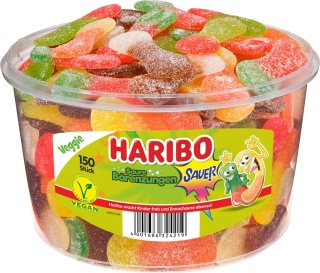 Haribo Żelki Jeżyki 1350 g DE - Kwaśne języki misia, oryginalne opakowanie