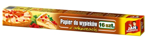 JAN NIEZBĘDNY Papier do wypieków 16szt JAN NIEZBĘDNY Papier do wypieków 16szt