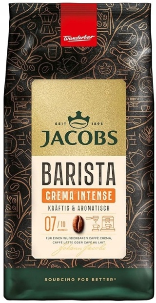 Jacobs Barista Crema Intense 1 kg kawa ziarnista intensywna