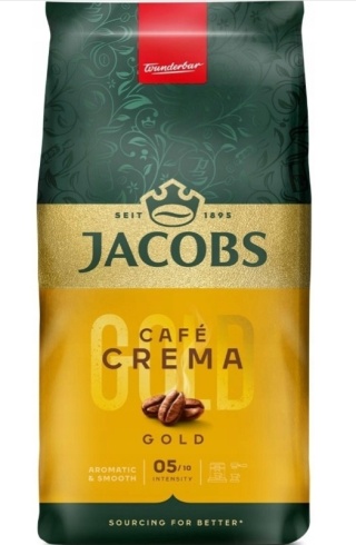 Jacobs Crema Gold 1 kg kawa ziarnista delikatna