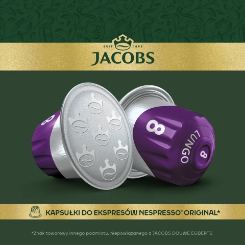 Jacobs Lungo 8 Intenso 20 kapsułek do Nespresso intensywne lungo aromaty cytrusowe