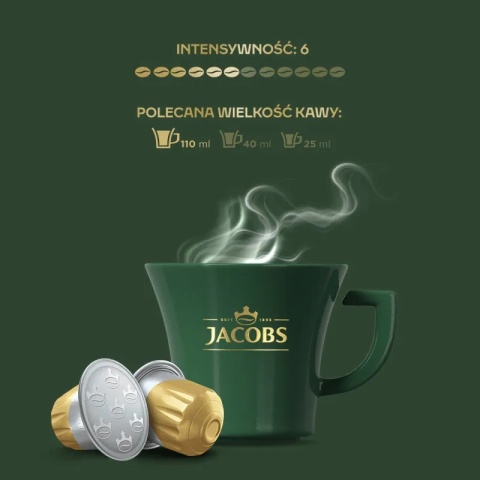 Jacobs Lungo Krönung Signature 20 kapsułek do Nespresso aksamitne lungo intensywność 6