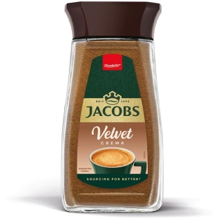 Jacobs Velvet Crema 200 g kawa rozpuszczalna aksamitna z naturalną pianką