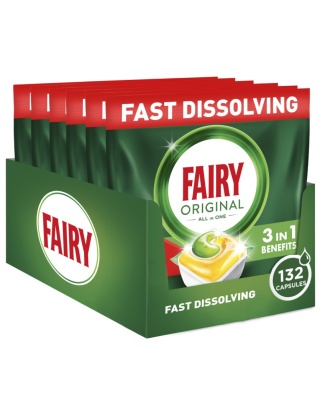 Kapsułki do zmywarki Fairy all in one Cytrynowe 132 tabletki do zmywarki