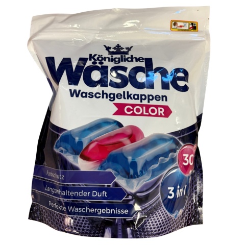Königliche Wäsche Kapsułki do prania 3w1 Kolor DE - 30 szt