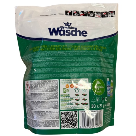 Königliche Wäsche Kapsułki do prania Uniwersalne 3w1 - 30 szt DE Königliche Wäsche Kapsułki do prania Uniwersalne 3w1 - 30 szt DE