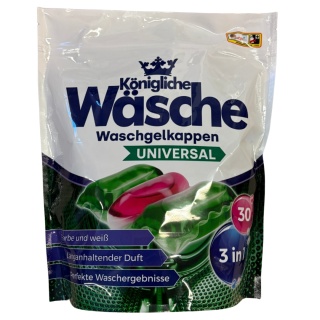 Königliche Wäsche Kapsułki do prania Uniwersalne 3w1 - 30 szt DE