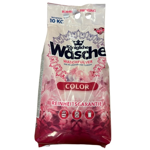 Königliche Wäsche Proszek do prania kolorów 10 kg DE - 142 prań Königliche Wäsche Proszek do prania kolorów 10 kg DE - 142 prań
