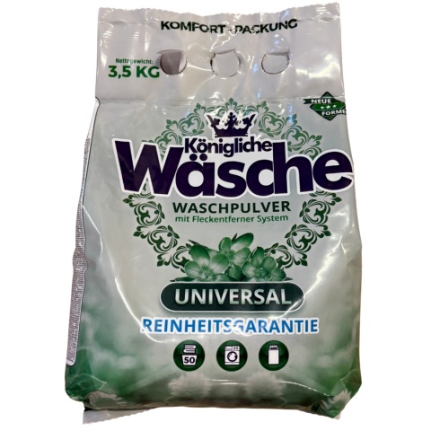 Königliche Wäsche Proszek do prania uniwersalny 3,5 kg DE - 50 prań Königliche Wäsche Proszek do prania uniwersalny 3,5 kg DE - 50 prań