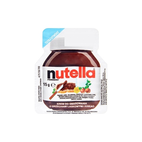 Krem do smarowania Ferrero Nutella 15 g - Idealny na szybkie śniadanie i przekąski Krem do smarowania Ferrero Nutella 15 g - Idealny na szybkie śniadanie i przekąski
