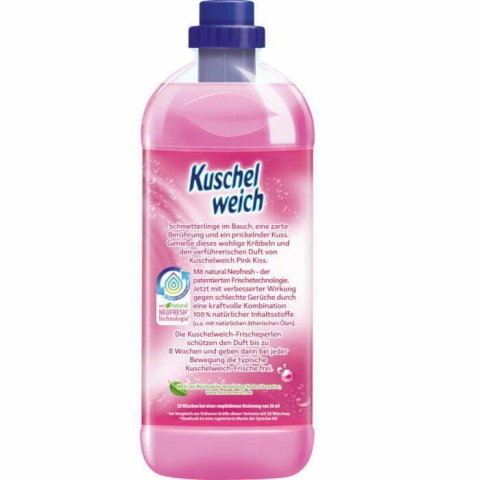 Kuschelweich Pink Kiss płyn do płukania 1 L - 38 prań Niemiecki