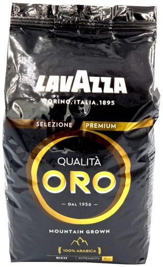 Lavazza Qualita Oro Mountain Grown kawa ziarnista 1 kg 100% Arabica górskie ziarna