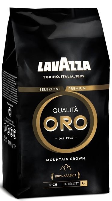 Lavazza Qualita Oro Mountain Grown kawa ziarnista 1 kg 100% Arabica górskie ziarna