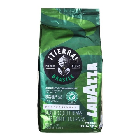 Lavazza Tierra Brasile kawa ziarnista 1 kg 70% Arabica 30% Robusta intensywna