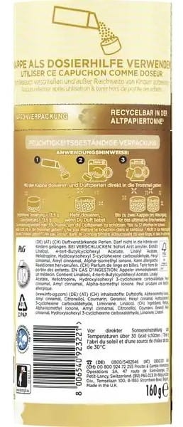 Lenor Perełki zapachowe Goldene Orchidee 160g - wanilia, miodowa róża i brzoskwinia