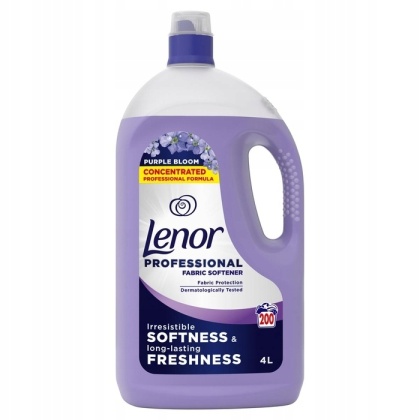 Lenor Professional Purple Bloom 4 l - Płyn do płukania, 200 prań, fioletowy