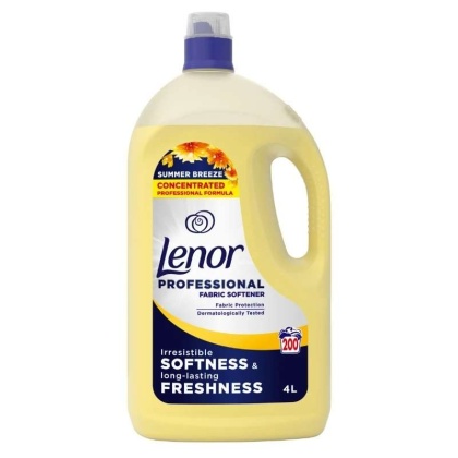 Lenor Professional Sommerbrise 4 l - Płyn do płukania tkanin, 200 prań, koncentrat