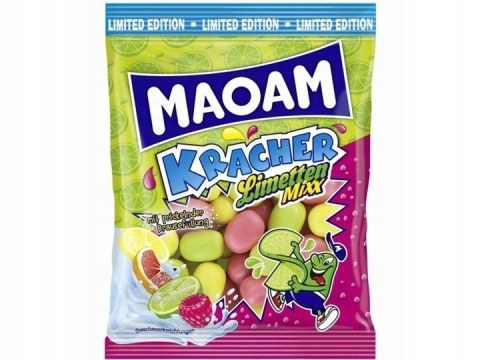 MAOAM Kracher Limetten Mixx 200 g - Limitowana Edycja z Niemiec