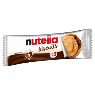 Nutella Biscuits 3 ciastka 41,4 g - Kruche ciasteczka z kremem orzechowo-czekoladowym