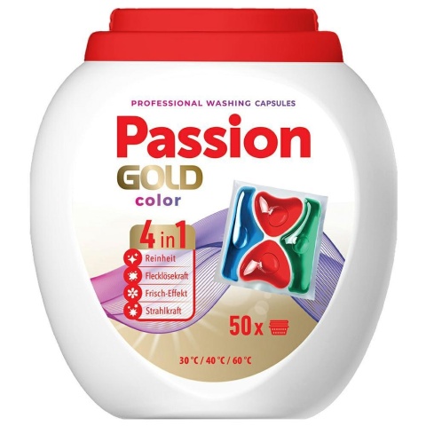 Passion Gold Professional Kapsułki do Prania Color 4w1 50 sztuk