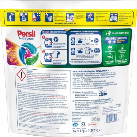 Persil Color Discs 4w1 Kapsułki do Prania 76 sztuk (DE)