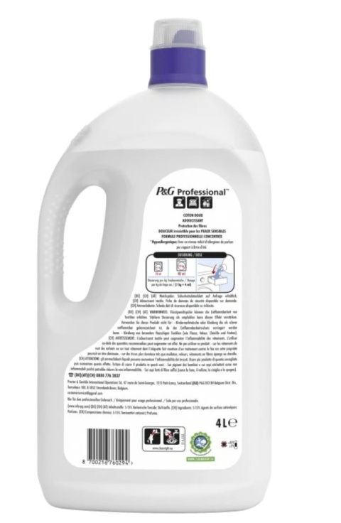 Lenor Professional Płyn do płukania Sensitive 4 l - 200 prań, kwiat bawełny Lenor Professional Płyn do płukania Sensitive 4 l - 200 prań, kwiat bawełny