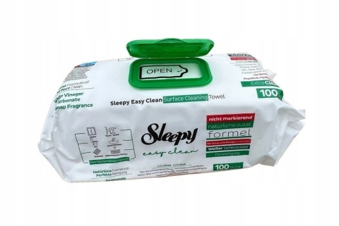 Sleepy Chusteczki Czyszczące Uniwersalne Easy Clean Green 100 sztuk