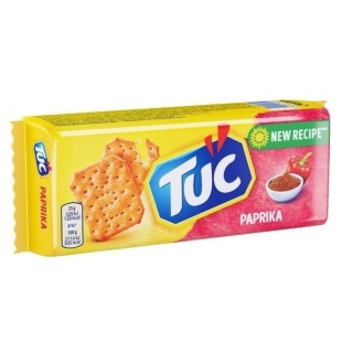 TUC Paprika Krakersy 100 g - Chrupiące słone ciasteczka o smaku papryki