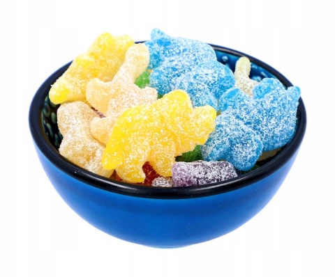 Trolli DinoRex Żelki Owocowe Kwaśne Dinozaury 150 g - Wegańskie Trolli DinoRex Żelki Owocowe Kwaśne Dinozaury 150 g - Wegańskie